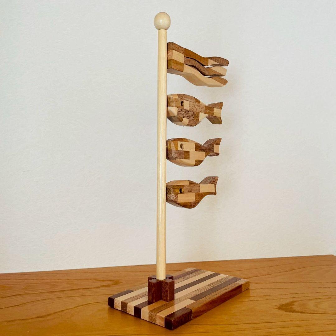 【一品物】寄せ木　鯉のぼり Aタイプ