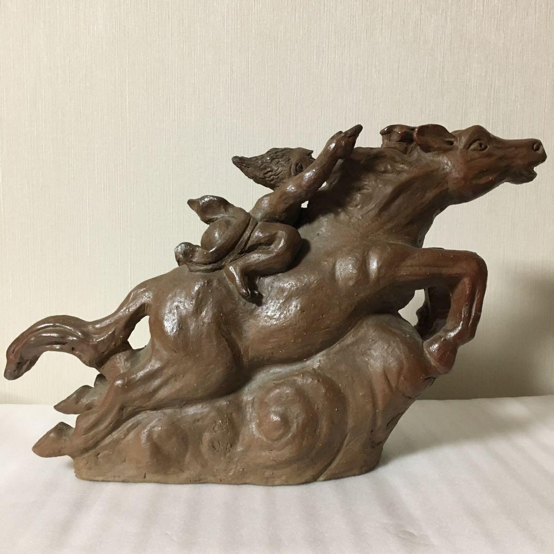 備前焼　馬　置物