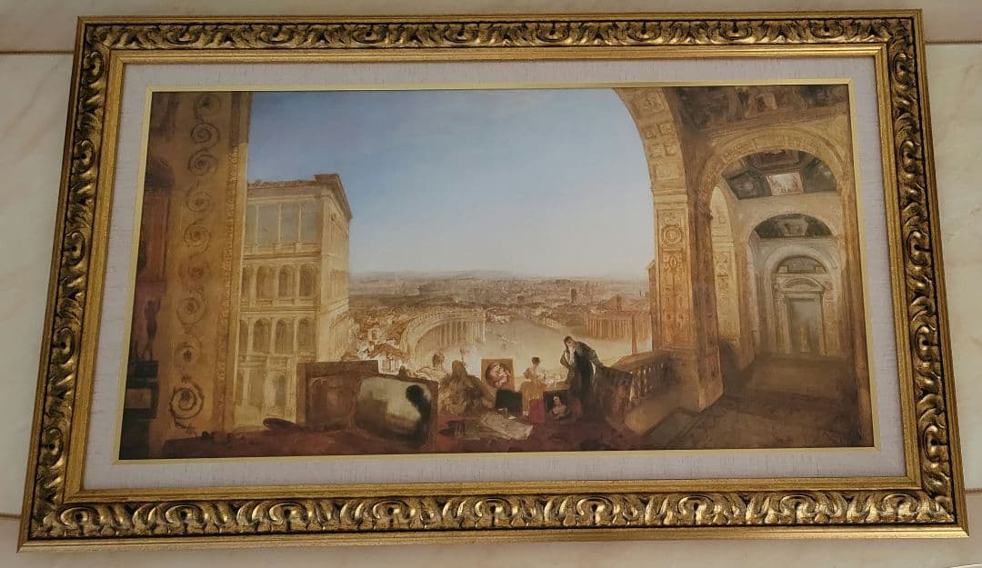 【版画】ウィリアム・ターナー『ヴァティカンから望むローマ』