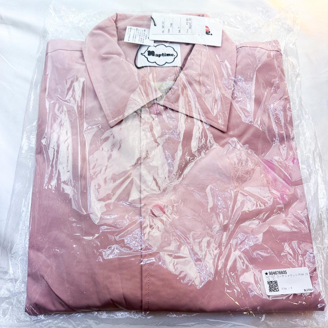 新品　未開封　Naptime コーチジャケット ピンク　フリーサイズ