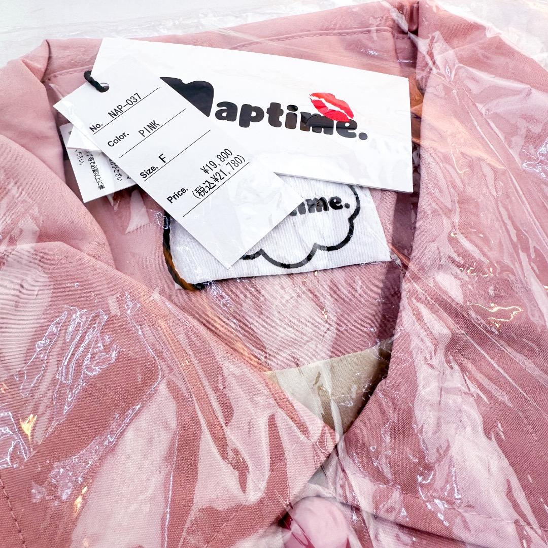新品　未開封　Naptime コーチジャケット ピンク　フリーサイズ