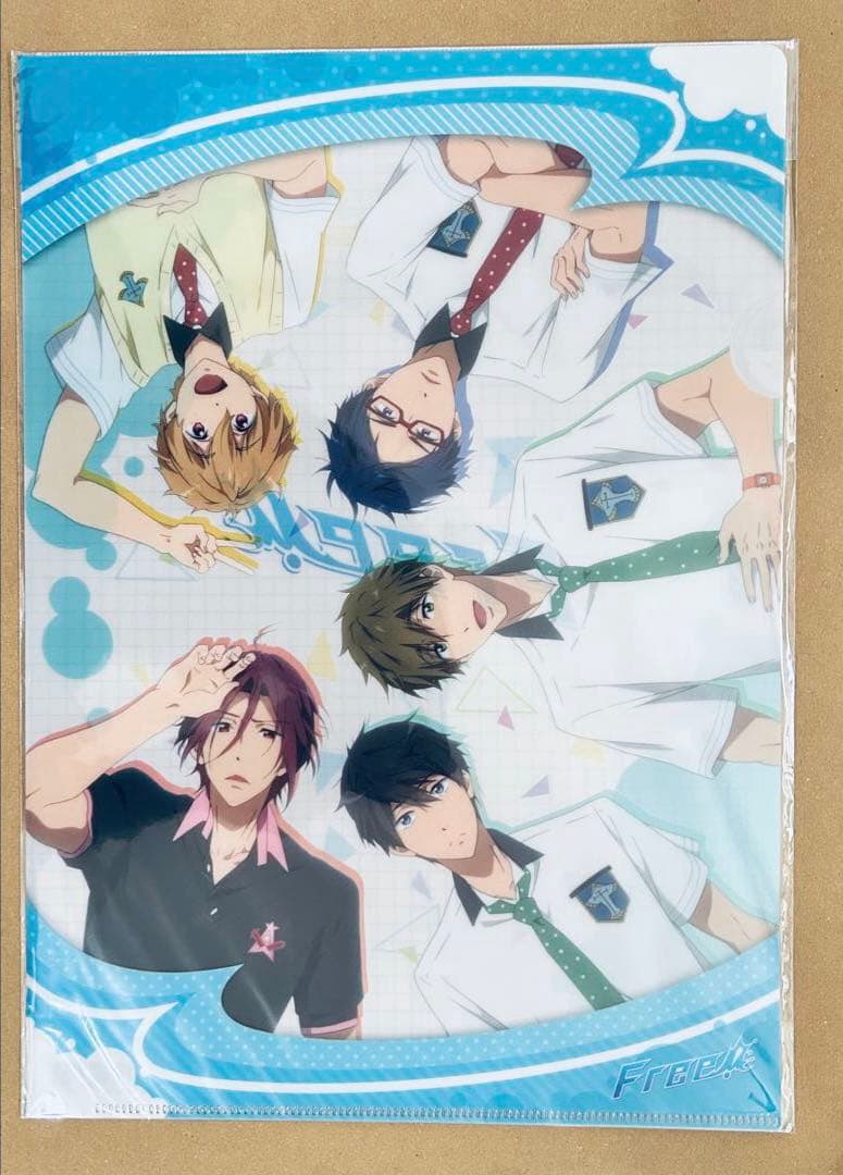 Free! クリアファイル 雑誌 切り抜き 扇子