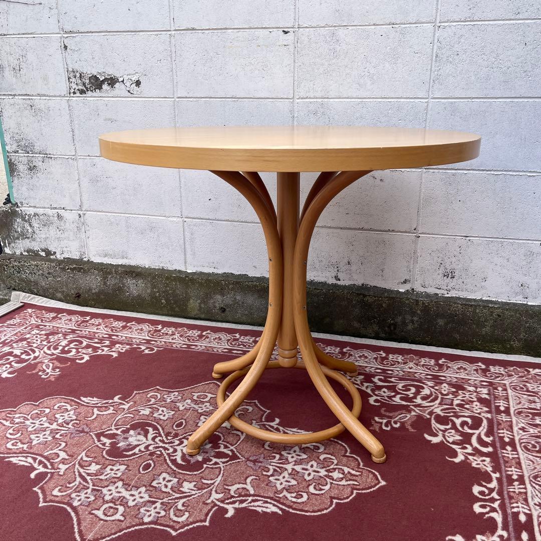 ナチュラルデザイン◾️ ブナ材/ビーチ材 木製ラウンドテーブル 丸テーブル