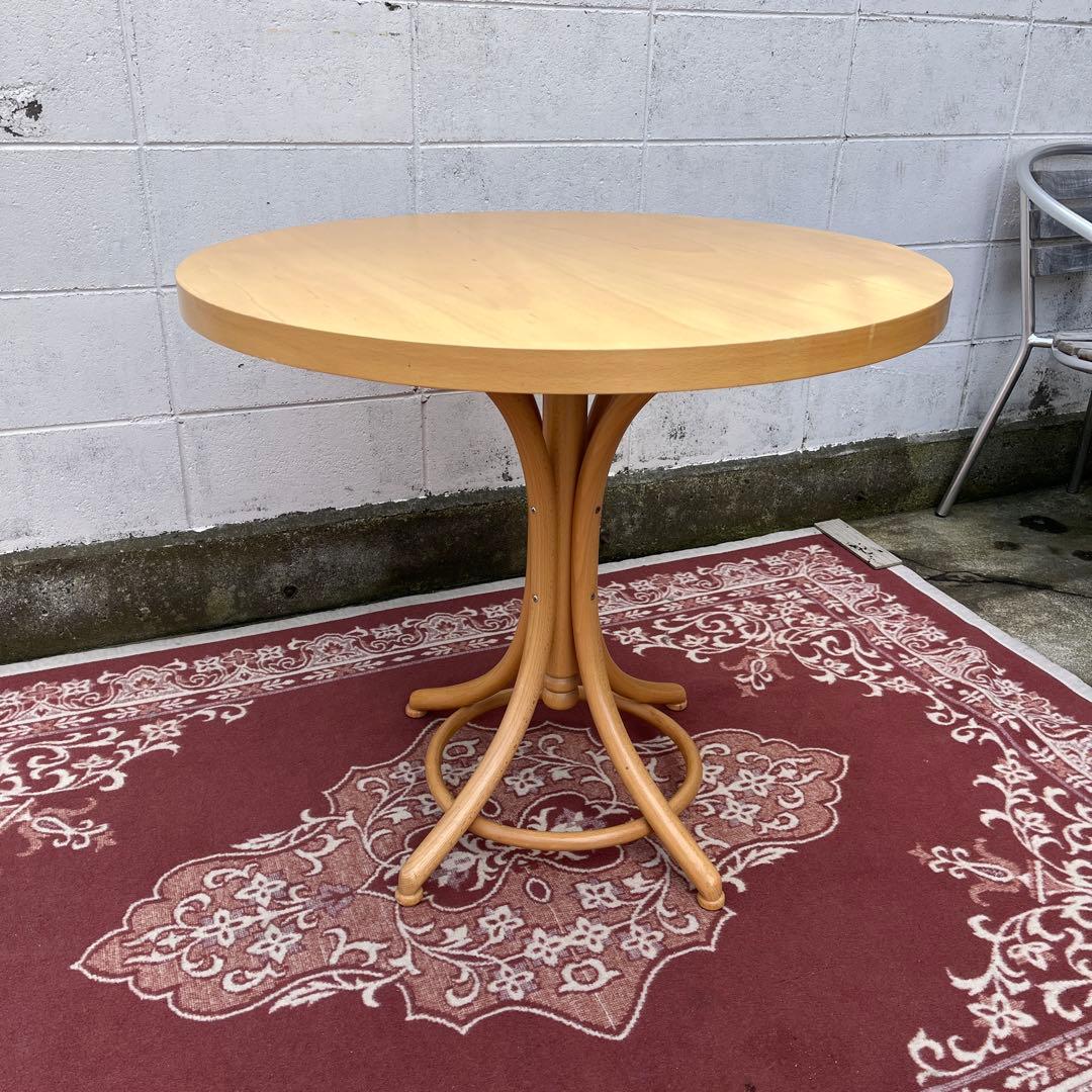 ナチュラルデザイン◾️ ブナ材/ビーチ材 木製ラウンドテーブル 丸テーブル