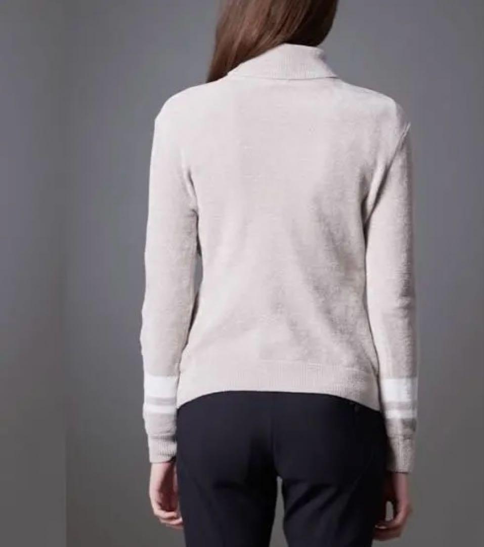 デサントゴルフ　タートルネックインターシャモールセーター　ニット