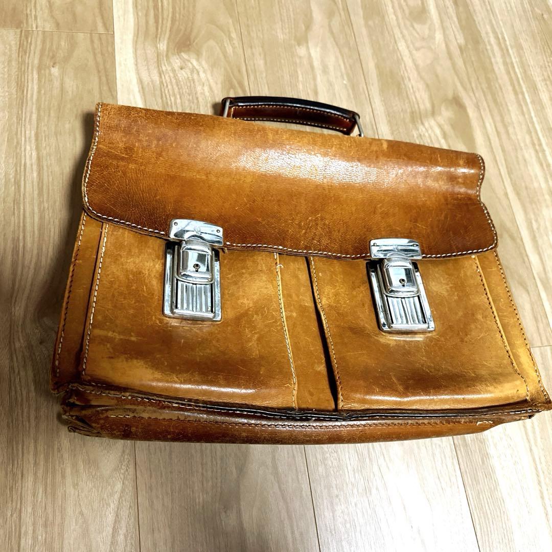 ［ドイツ・OFFERMANN製］皮革カバン　将校カバン代用品