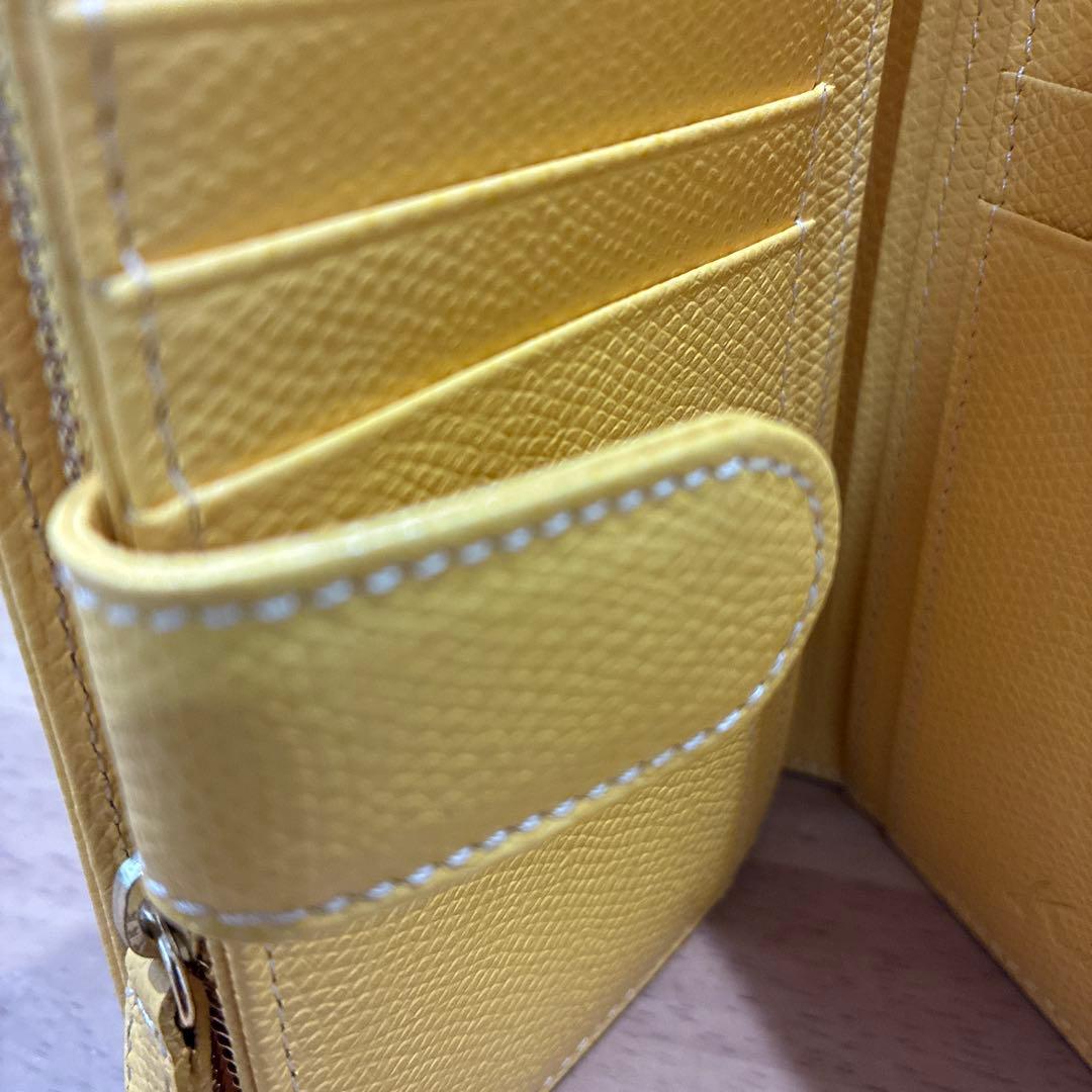 キタムラ/レザー二つ折り財布/新品同様