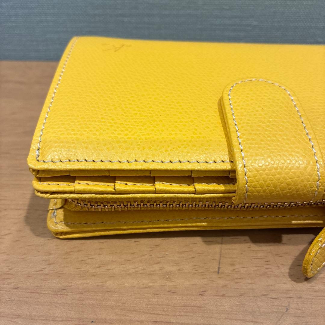 キタムラ/レザー二つ折り財布/新品同様