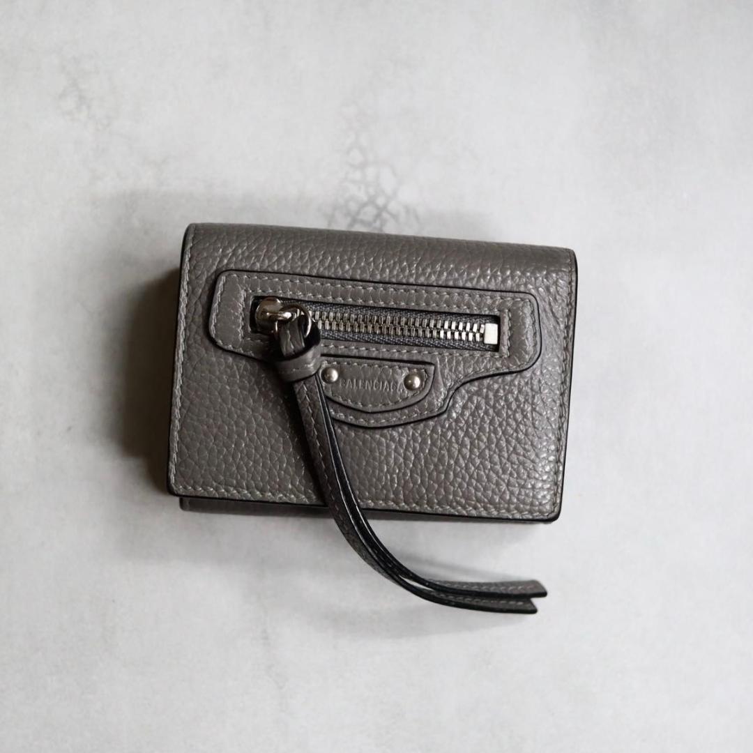 BALENCIAGA バレンシアガ / ネオクラシックミニウォレット グレー