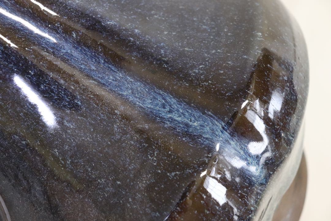 ※中国　鈞釉双耳瓶　送料込み0408