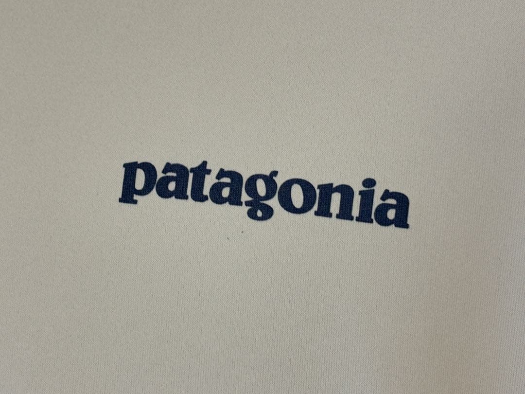 Patagonia/波タグ/ラッシュガード/ロンT/ナイロン/長袖/ホワイト/L