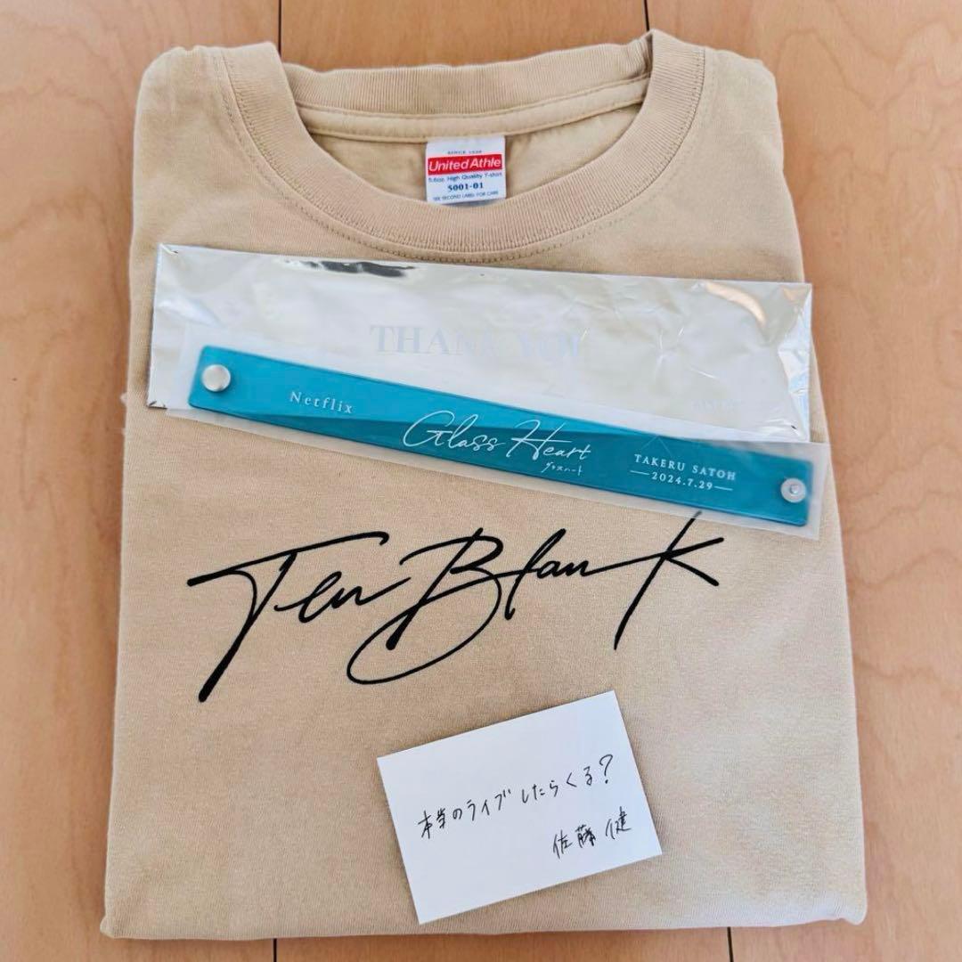 【新品未使用】Glass Heart　Tシャツ　リストバンド　TENBLANK