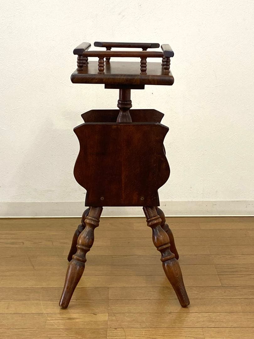 アンティーク キツツキ 飛騨産業 サイドテーブル 飾り棚 花台 インテリア