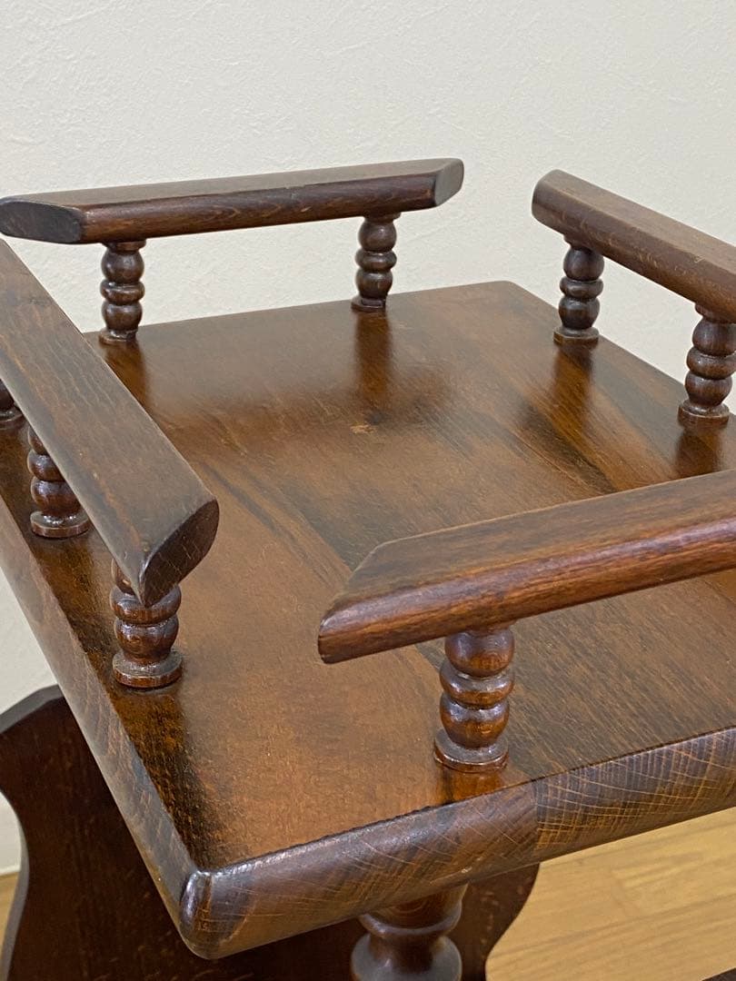 アンティーク キツツキ 飛騨産業 サイドテーブル 飾り棚 花台 インテリア