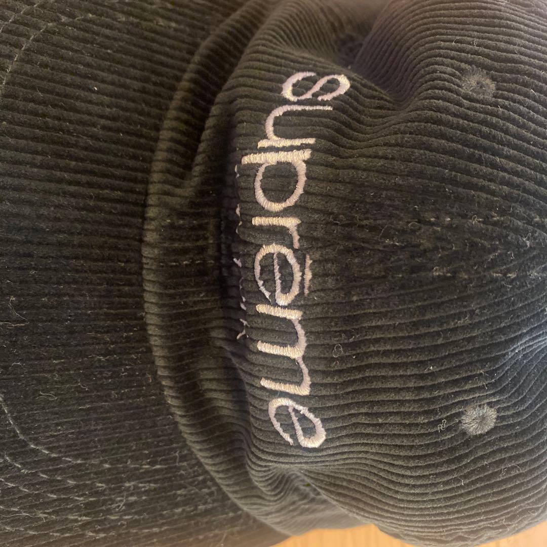 supreme コーデュロイ ブラックキャップ