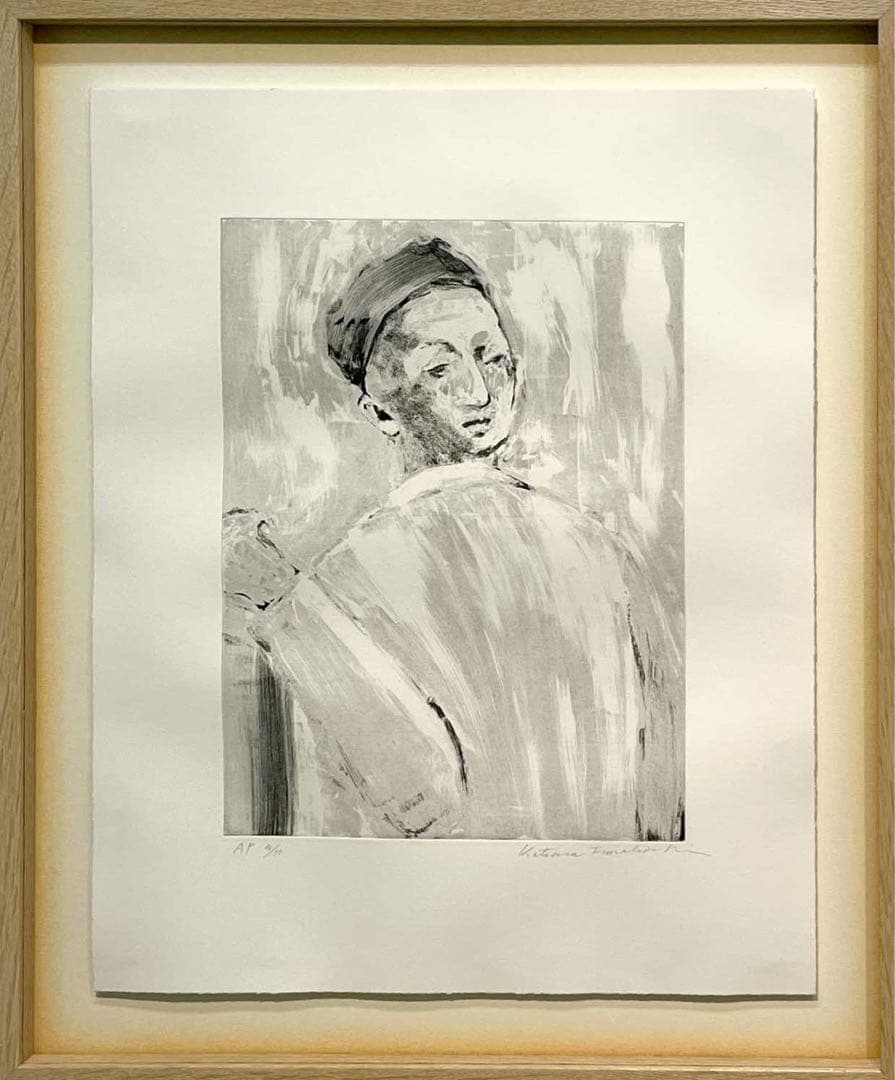 舟越桂《私は届かない》1990年 AP4/10 版画