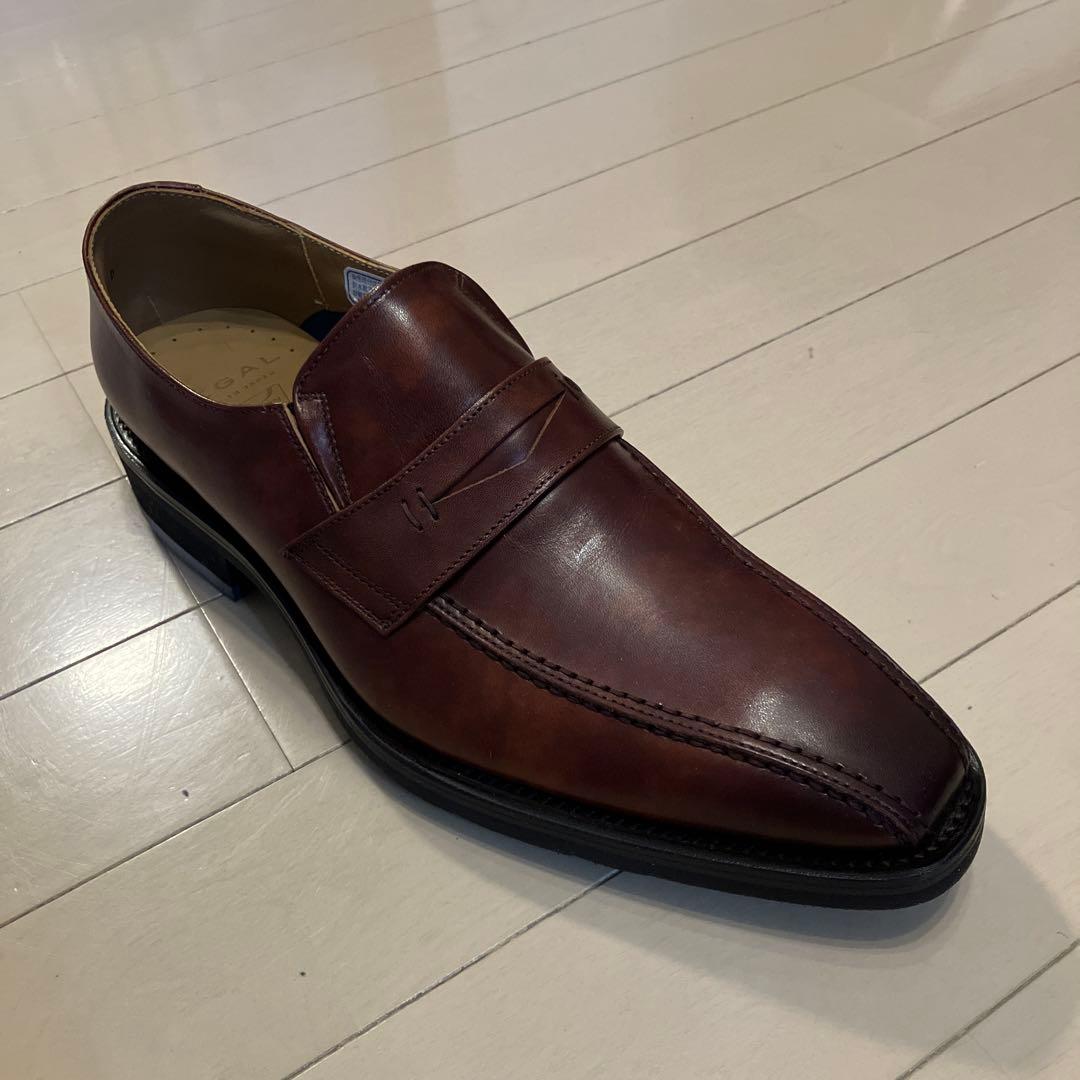 【値下げ】REGAL ブラウンレザー スリッポンビジネスシューズ