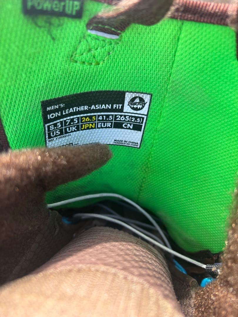 Burton スノーボードブーツ IONレザー 26.5cm