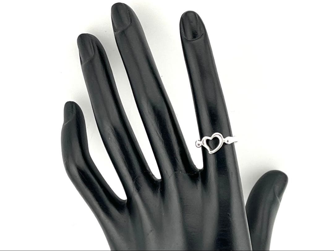 c948 美品　ティファニー　オープンハート　リング　シルバー925 約8.5号