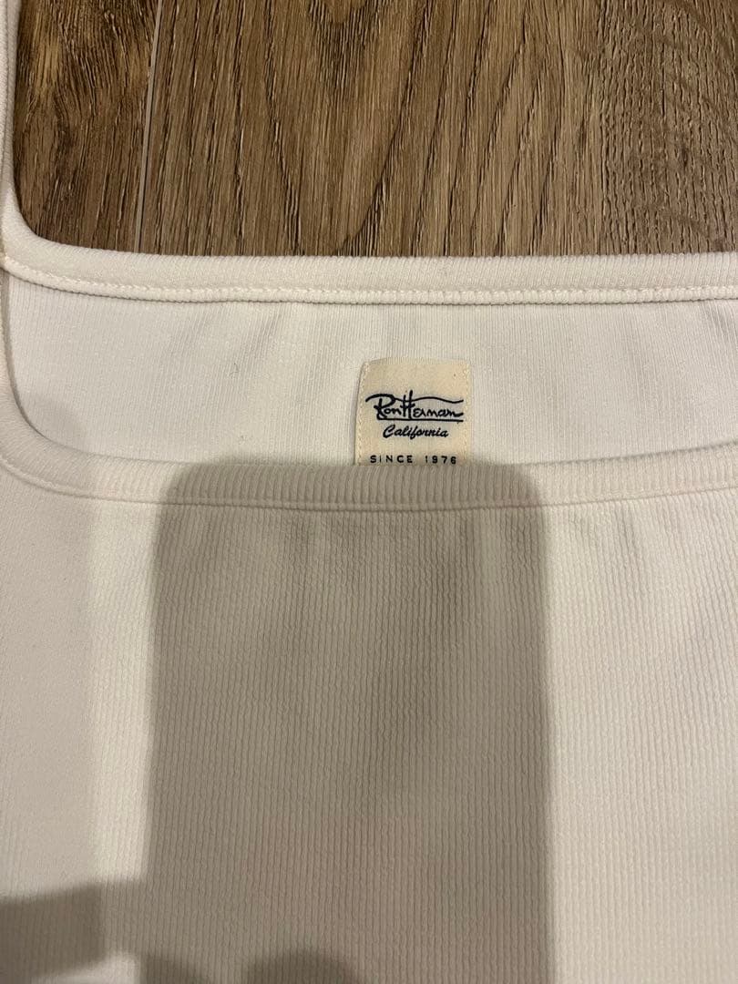 ロンハーマン　Bare Rib Tank Top タンクトップ　ホワイト　XS