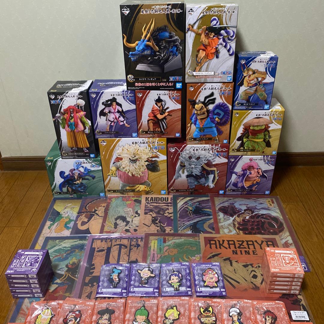 一番くじ ワンピース 見参赤鞘九人男　フィギュア　一弾　二弾　フルコンプリート