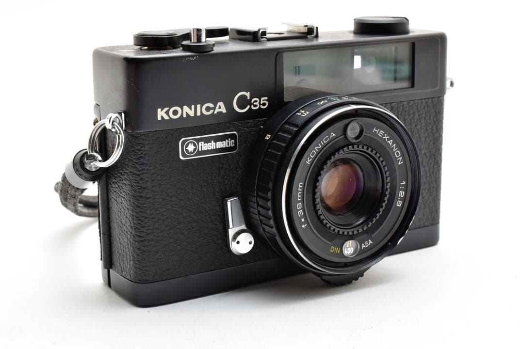 【完動美品】Y-1456 Konica C35 flash matic ブラック