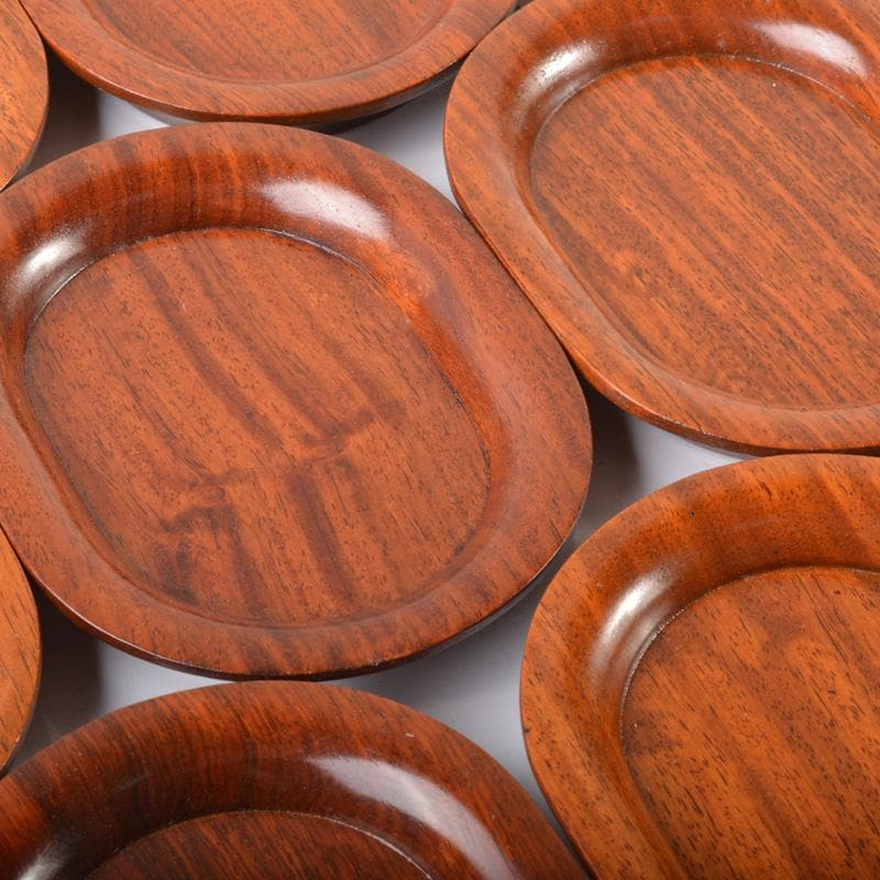 煎茶道具　唐木製　茶托　二十二客　まとめて　C　5705