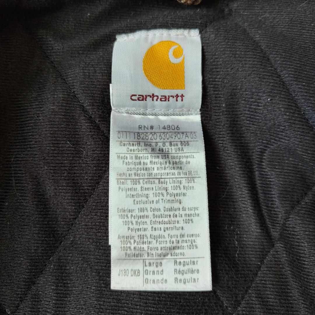カーハート アクティブジャケット ダークブラウン J130 DKB L