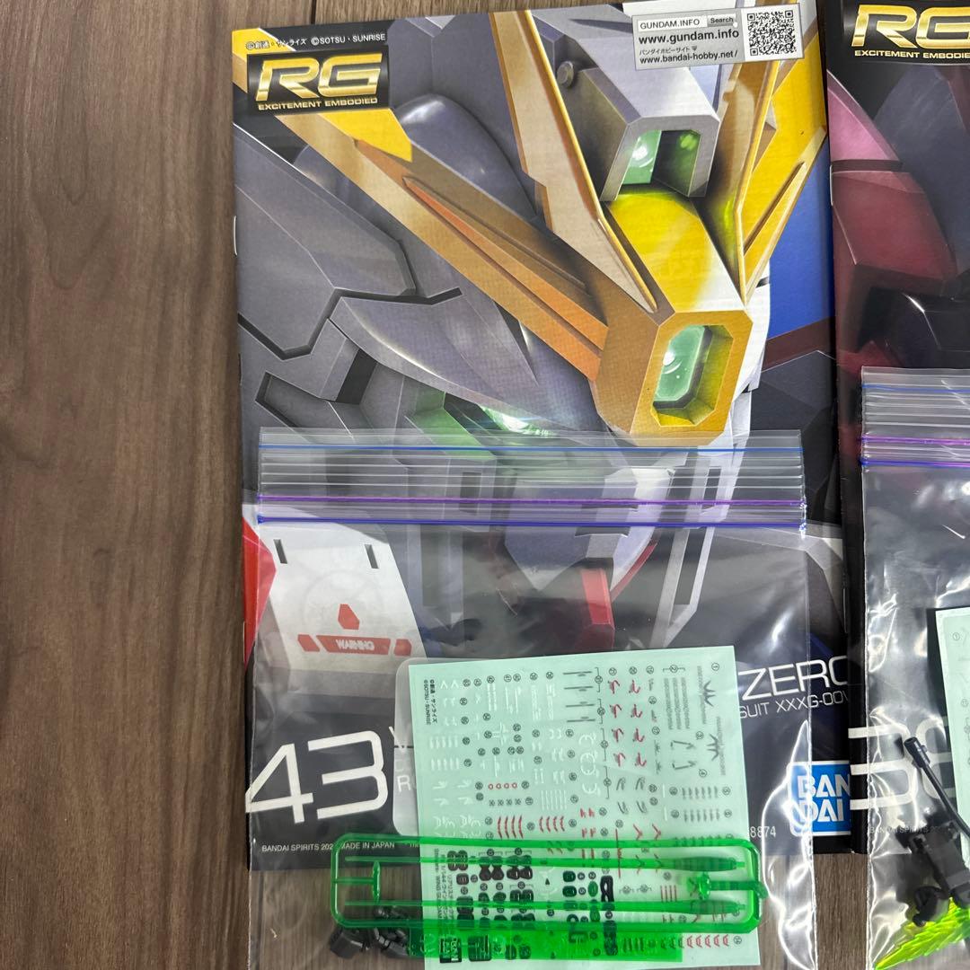 RGウイングガンダムゼロ＆RGガンダムエピオン完成品