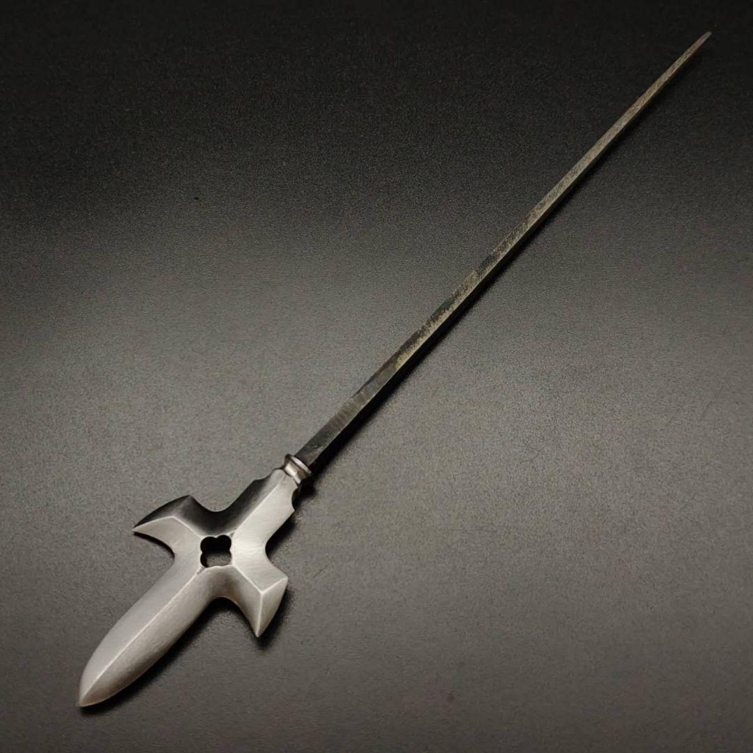 年末セール　武道具　矢じり　十文字槍　木瓜透　鏃　古式　弓道具　鉄製　職人作
