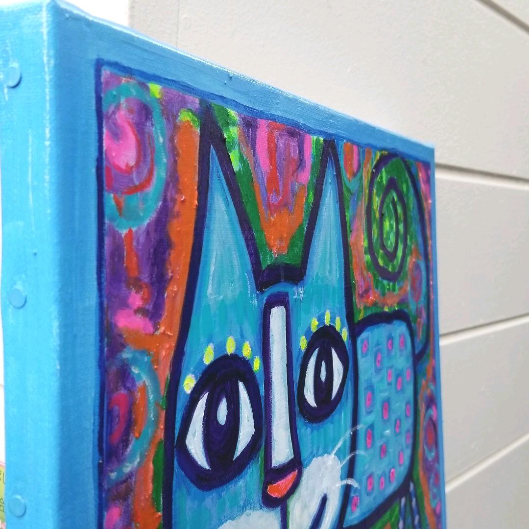油絵　専用　いつもごきげんな猫