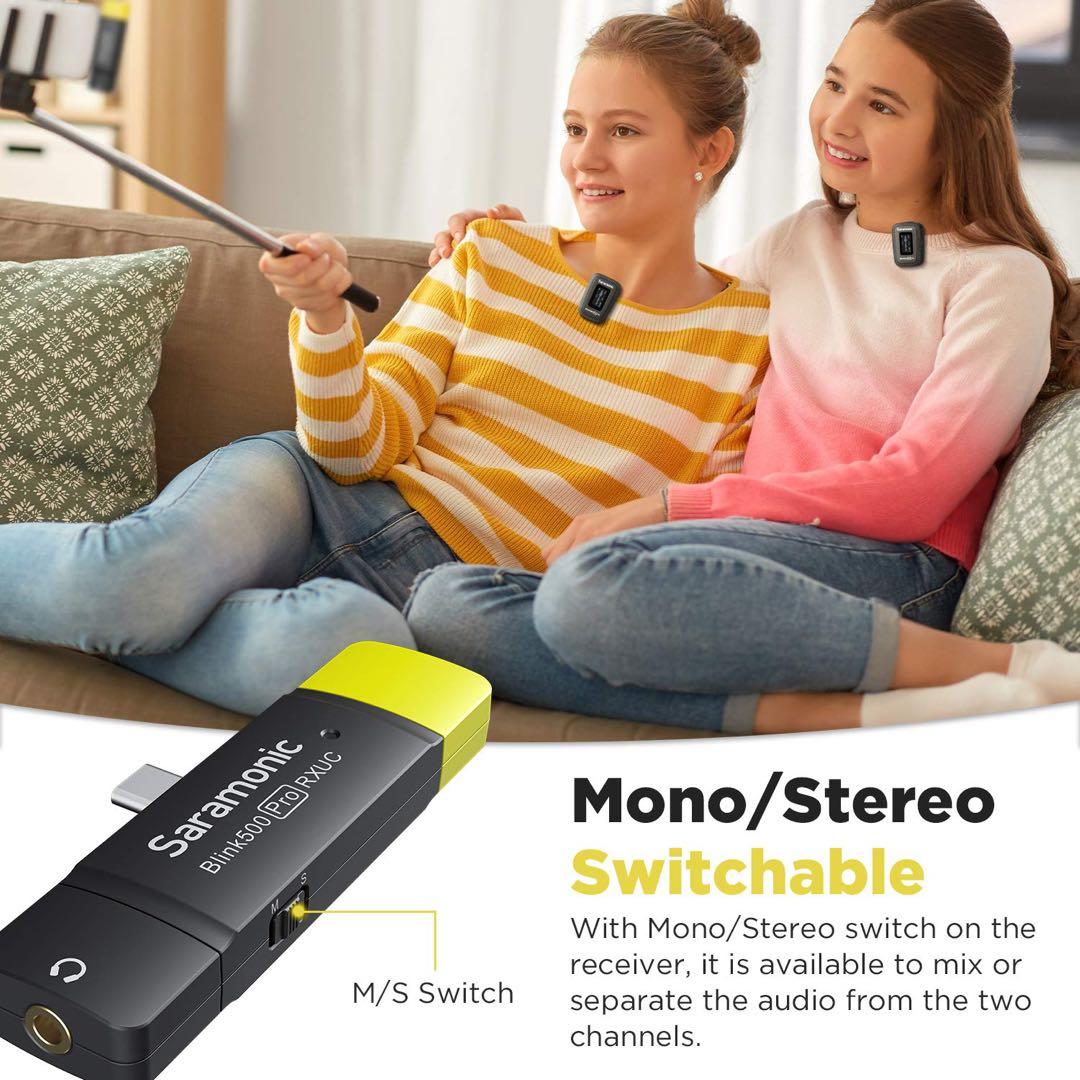 Saramonic ワイヤレスマイク　ピンマイク　取材　自撮り