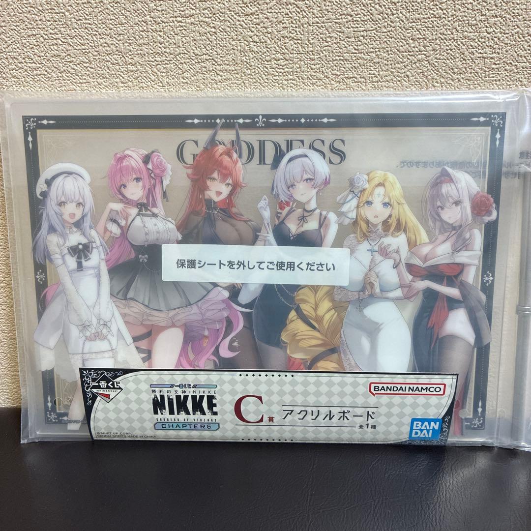 一番くじNIKKE A賞ラピレッドフードフィギュア & C アクリルボードセット