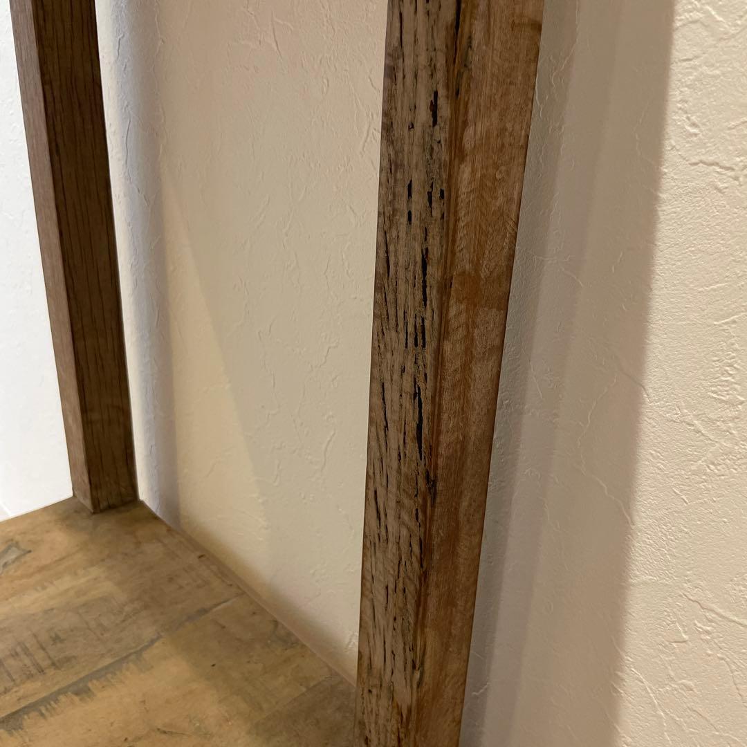 ナチュラルウッド2段シェルフ　アンティーク