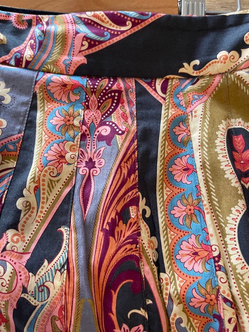 レア★マーガレットハウエル★ペイズリープリーツスカート Ⅲ L