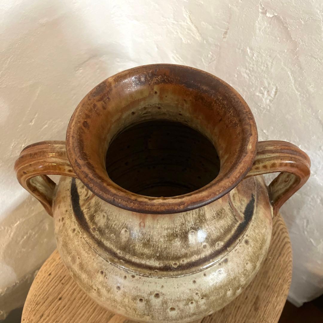 フランスアンティーク　花瓶　陶器