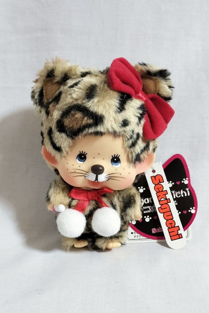 【希少】ニャンチッチ レオパード 顔でか モンチッチ キーチェーン セキグチ
