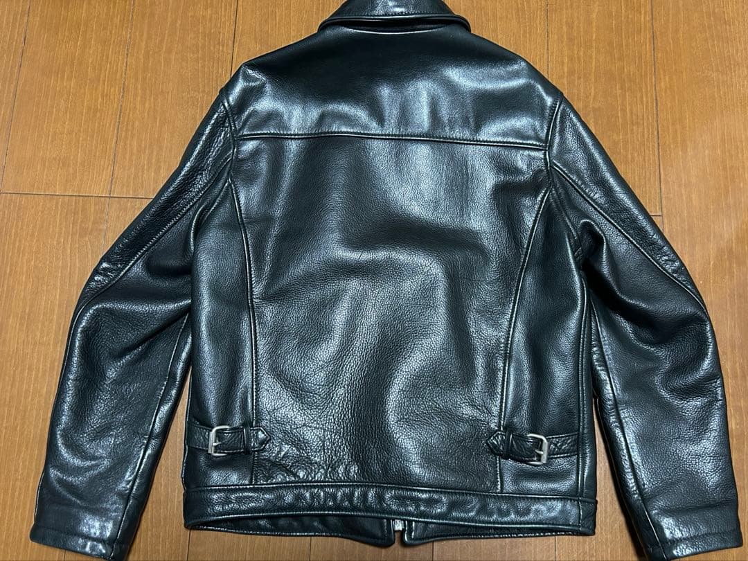 極美品 Supreme Schott leather jacket 黒 M
