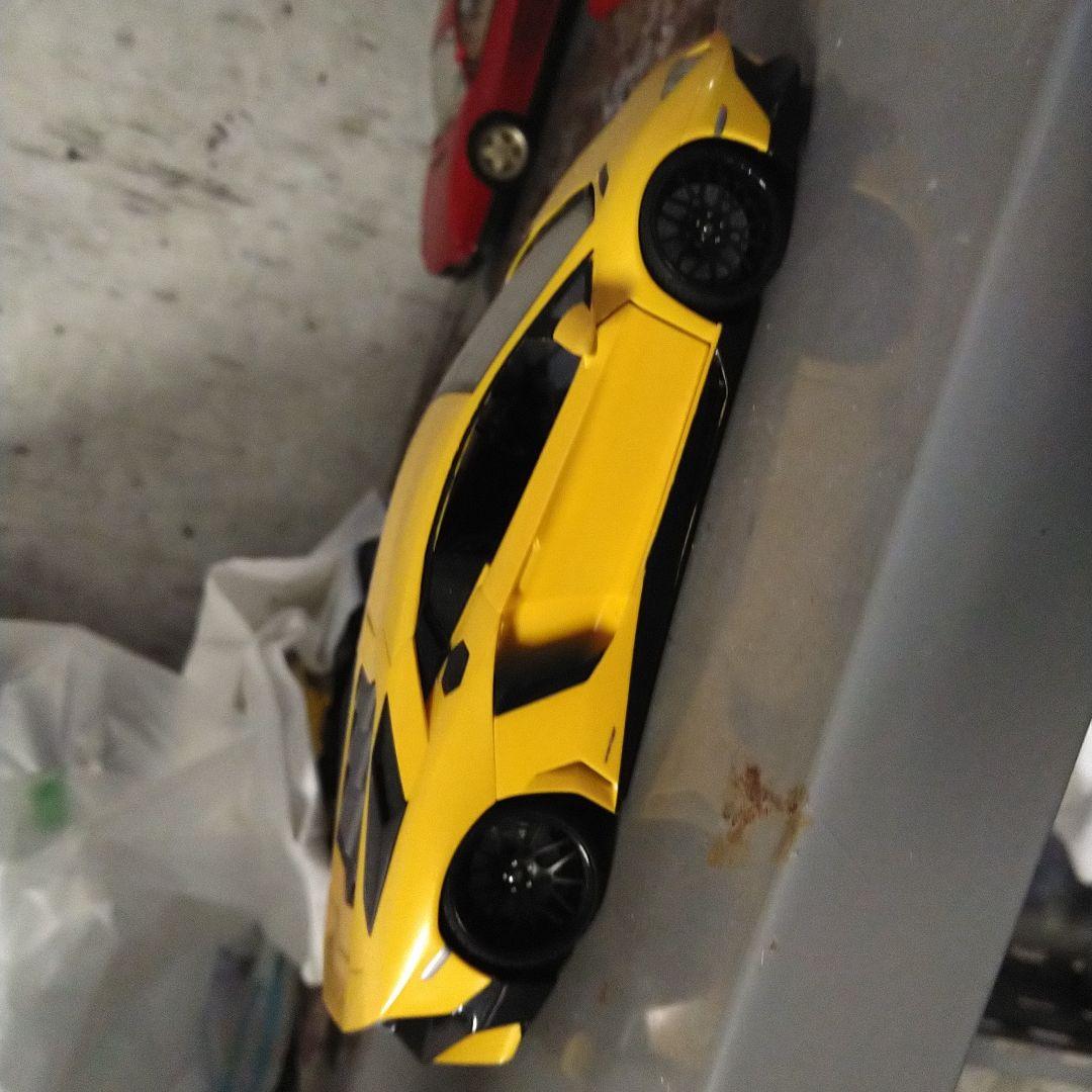 アオシマ1/24ランボルギーニアヴェンタドールSVプラモデル完成品