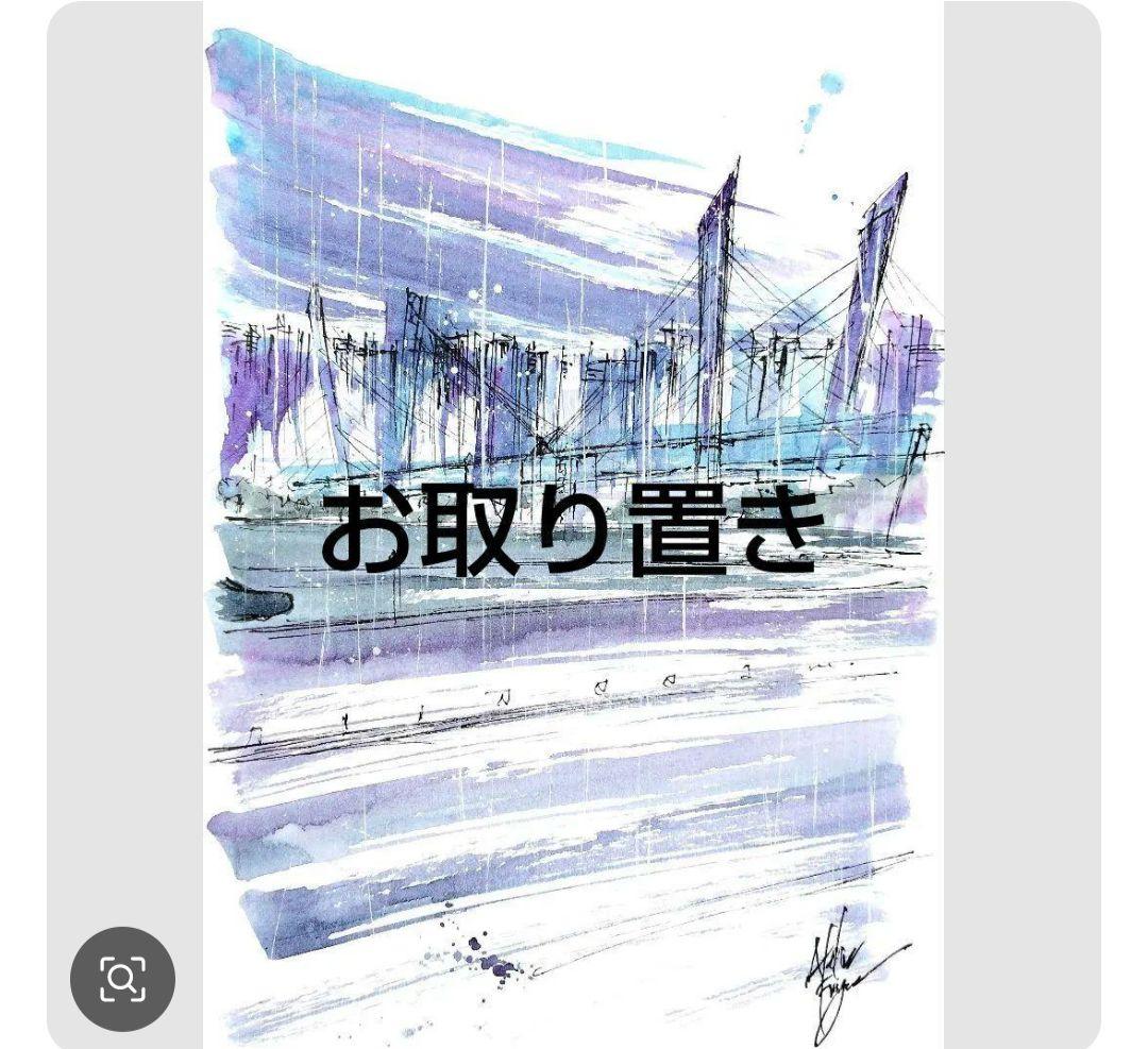 原画#3351　ラスベガス　水彩画　ドローイング　スケッチ　アート　絵画　風景画