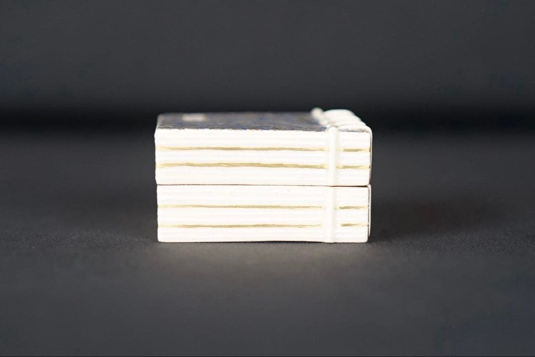 通次阿山 和本 香合 共箱 共布 茶道具