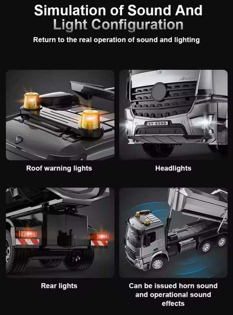 Double E 1:20 アロイダンプトラック