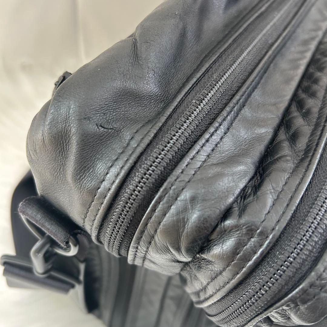 PORTER TIME BLACK 3WAY BRIEFCASEショルダー2層