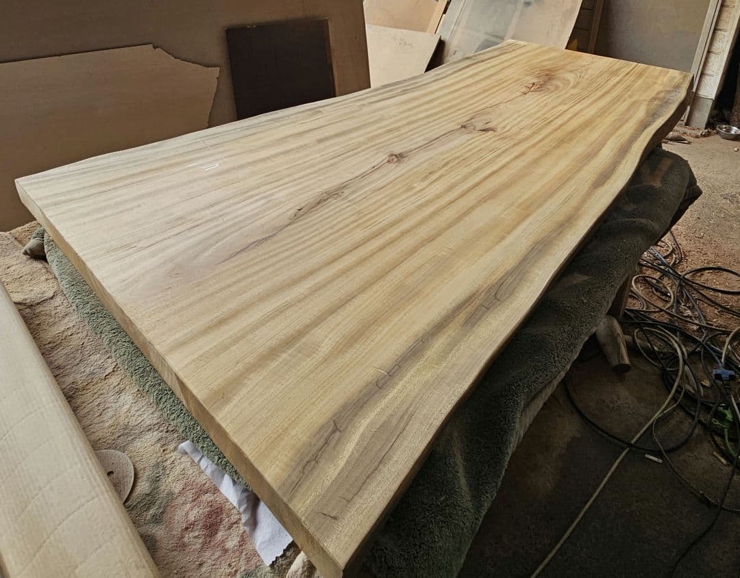 楠　最高級　特大　一枚板　ダイニング　テーブル　センター　栃