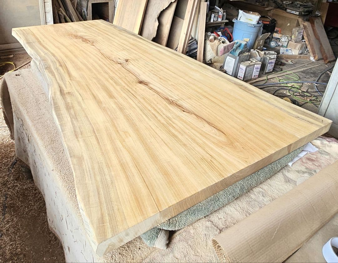 楠　最高級　特大　一枚板　ダイニング　テーブル　センター　栃