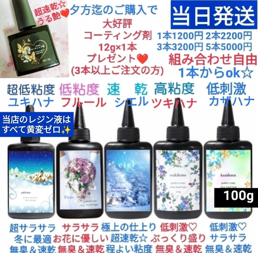 専用レジン液 フルール10本、コーティング剤つき☆