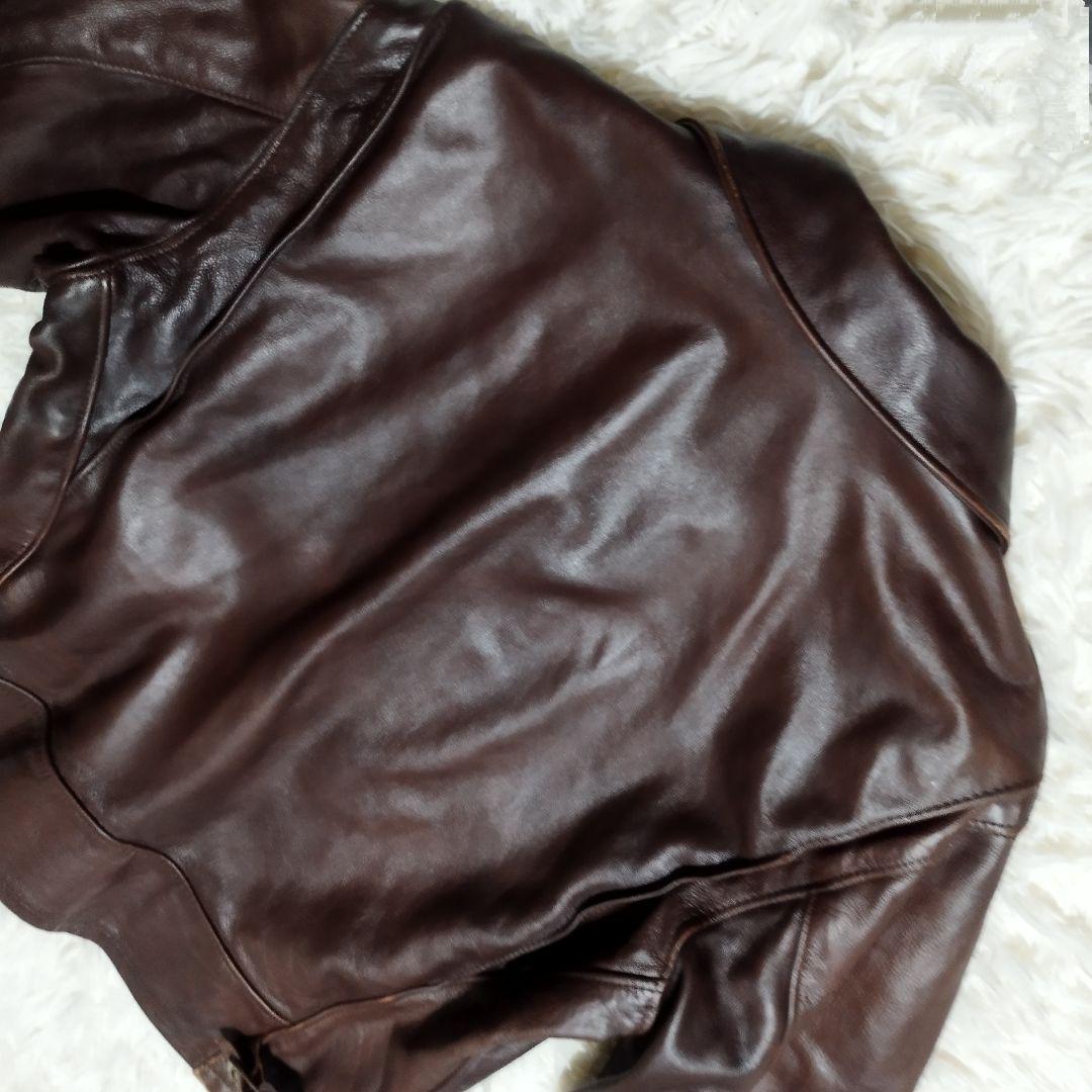 ライナー欠品　ダメージ多　Schott シングルライダース ATV101 茶40