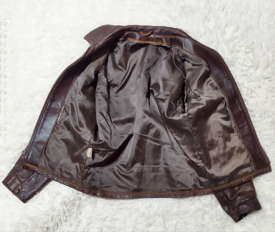 ライナー欠品　ダメージ多　Schott シングルライダース ATV101 茶40