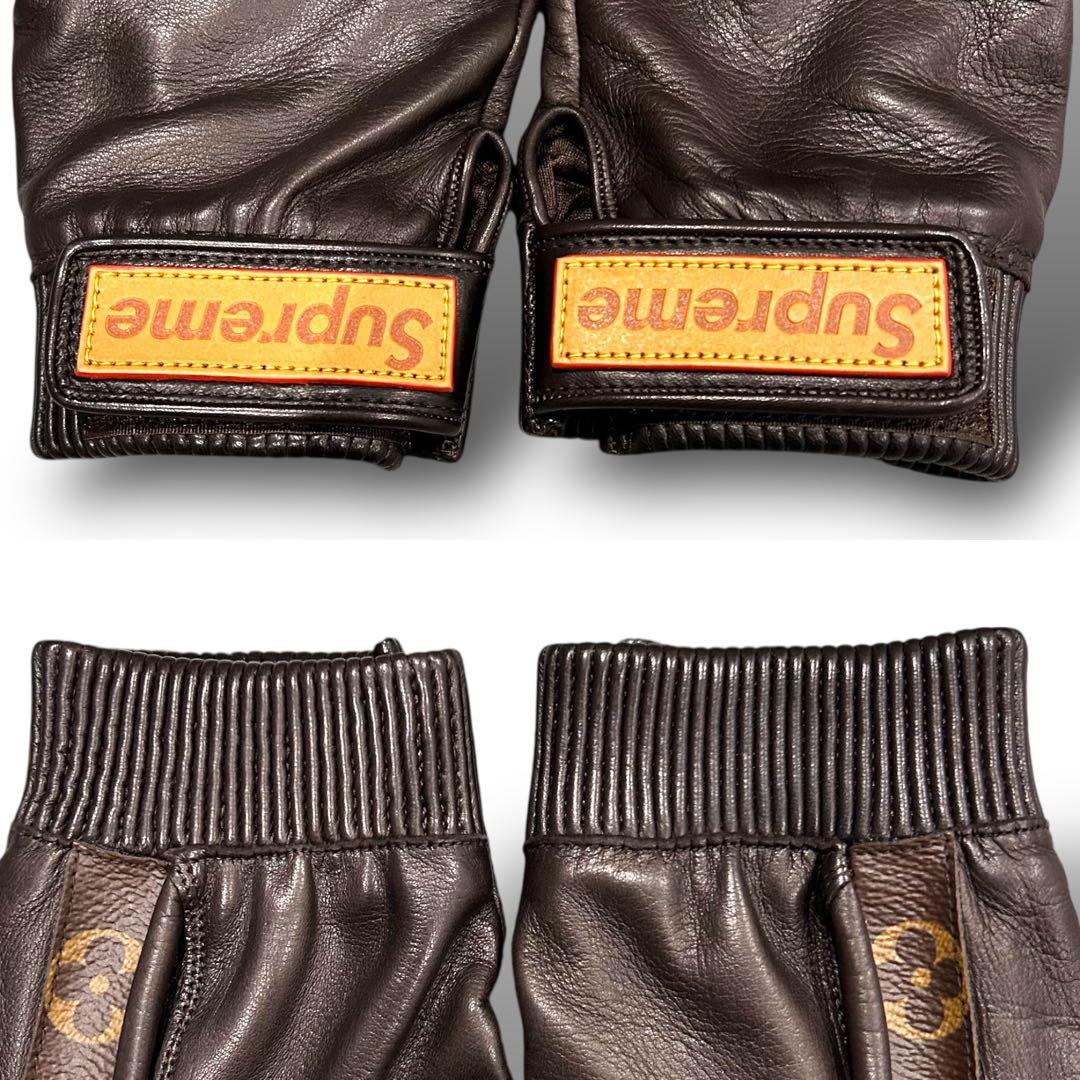 未使用 LOUIS VUITTON ヴィトン シュプリーム グローブ 手袋