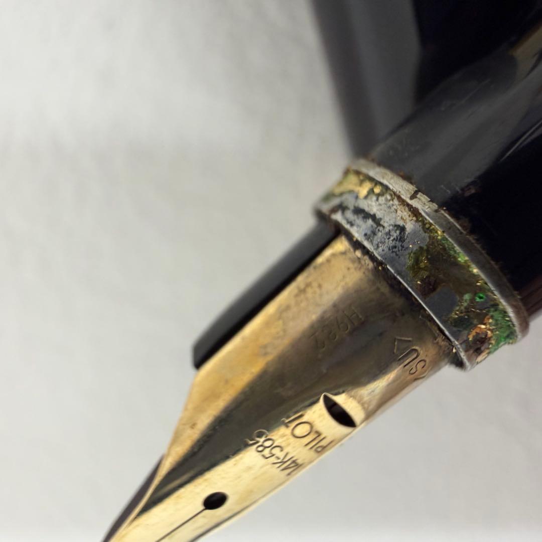 P23【万年筆】パイロット　PILOT 14K K14 585 黒
